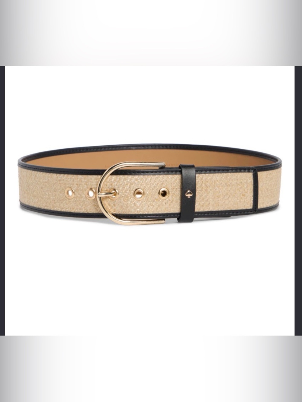 Kate Spade New Yorkwoven belt Size XSmall Gold Hardware Boho Vacation NEW